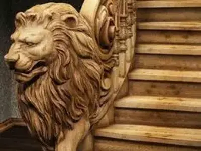 Lion Baluster  3D model