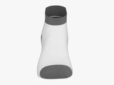 Short sport sock 02 3D model