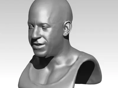 Diesel bust 3D print model