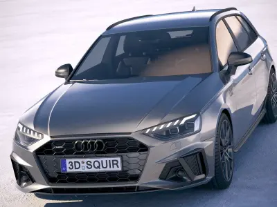 Audi A4 Avant S-line 2020 3D model