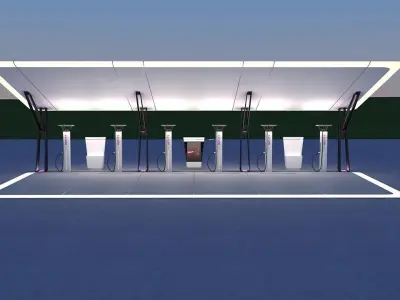 IONITY Charging Station 3D model