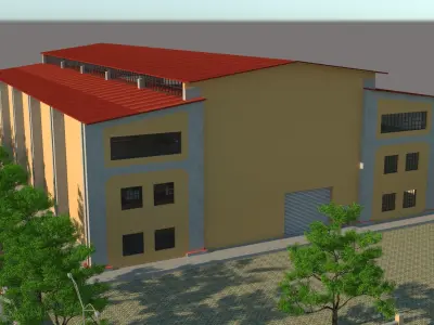 factory design 3D model buy