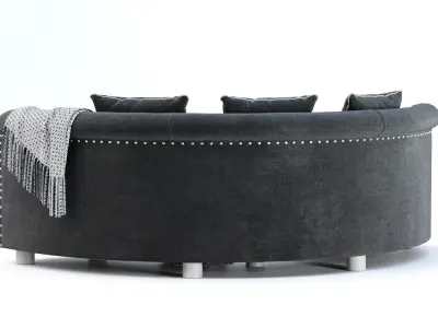 Luna restaurant loveseat LR60 3D model