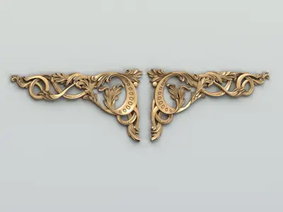 Corner decor 015 3D model