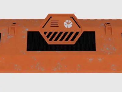 Transport Container - Game Ready Low-poly 3D model