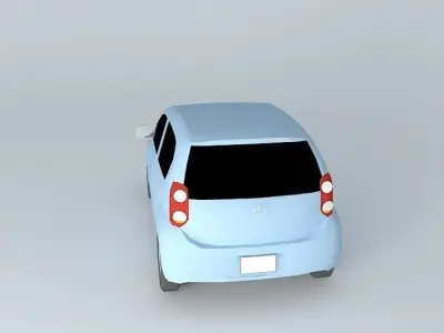 2010 Toyota Passo Low Poly Free 3D model