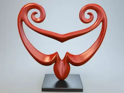 Abstract Figure m032 P 3D print model