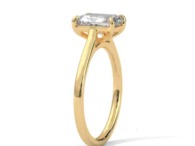 solitaire with detail images and 360 render videos 17 3D print model