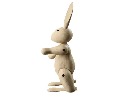 Rabbit figurine Kay Bojesen PBR 3D model