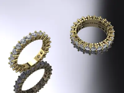 Jewelry Ring Gold  3D print model