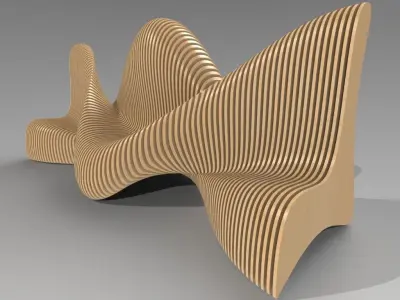 Bionics bench variant 1 3D model