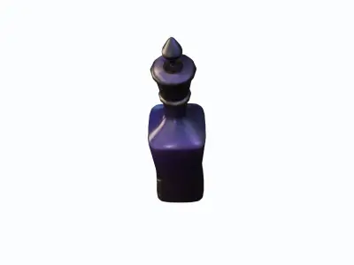 Glass Perfume Bottle Spraying On 3d High Render  3D model