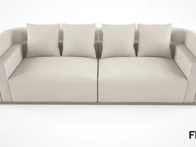 Fendi Casa Borromini sofa 3D model