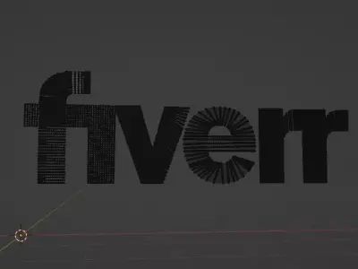 Fiverr 3D Logo Low-poly 3D model