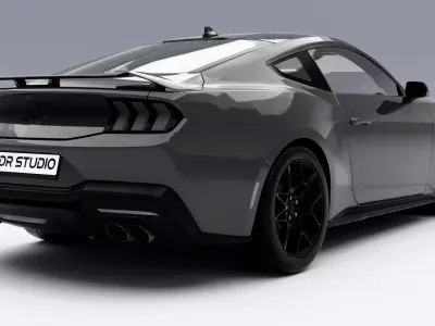 Ford Mustang GT 2024 Low-poly 3D model