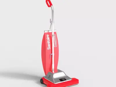 UPRIGHT VACUUM CLEANER Low-poly 3D model