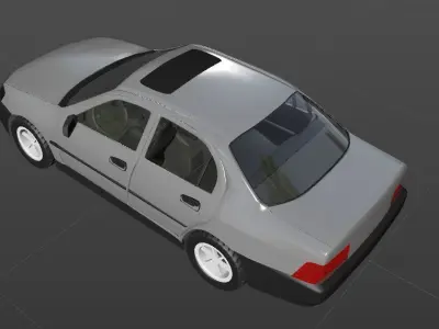 High Poly 3d Toyota 1997 Vehicle Model for Game  3D model