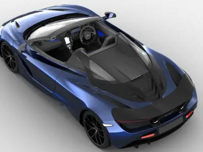 Mclaren 720s Spider 2019 3D model purchase