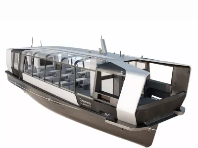 Electric River Tram 3D model