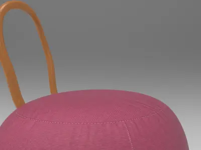 Baly Pouf Low-poly 3D model