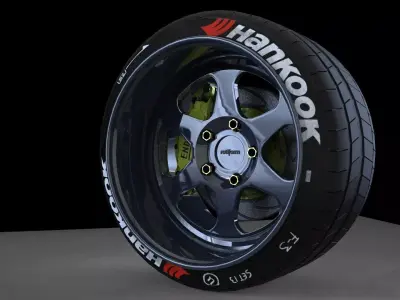 Rotiform MHG low offset wheel 3D model