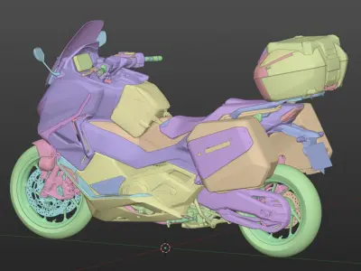 2024 Honda Forza 750 3D model 3D model