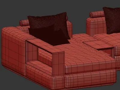 Miami Sofa 3D model