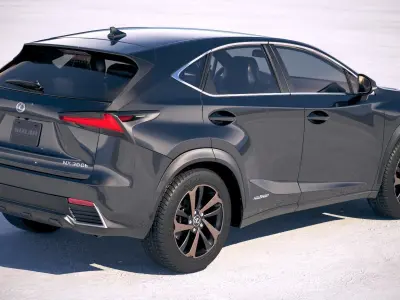 Lexus NX300h 2018 3D model