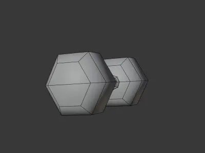 Dumbbell Low poly - Game-Ready Fitness Equipment 3D Model Low-poly 3D model