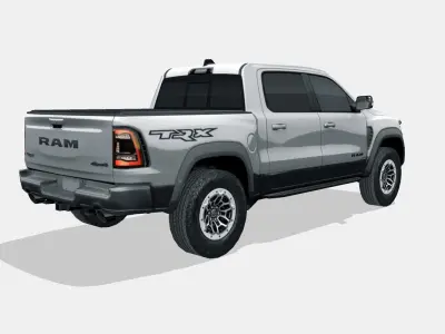 RAM 1500 TRX 2021 Low-poly 3D model