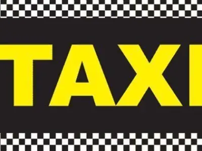 Low Polly taxi car  3D model