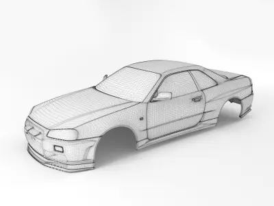 Nissan Skyline Body RC 3D print model
