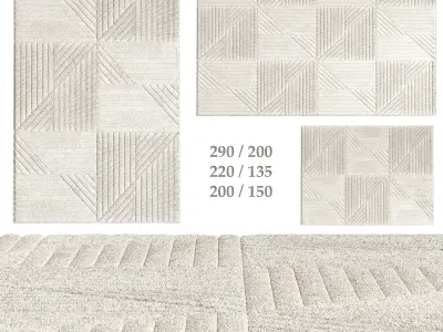 Carpet set Quincey 718 3D model