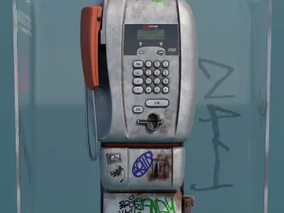 Public Phone 3D model