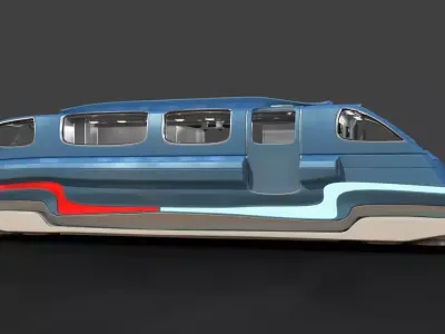 Futuristic Hover RV 3D model