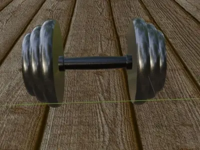 Dumbbell pair of dumbbells 3D model