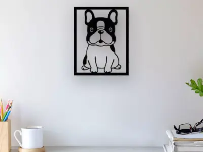 Dog Wall Art 3D print model get