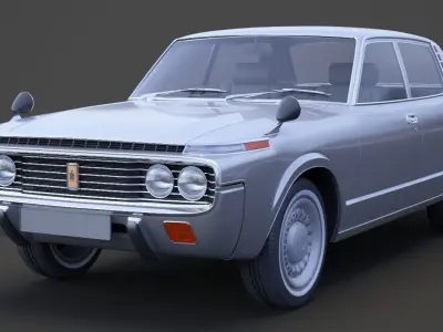 Toyota Crown sedan 1971 3D model