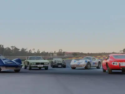 The Ultimate 90s Car Collection For Game And Animation Projects Low-poly 3D model