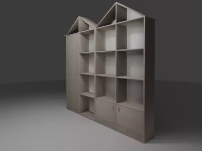 Modern Childrens Shelf 3D model
