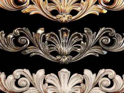 Classic carved 002 3D model