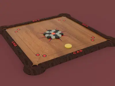 Carrom Games Free 3D model