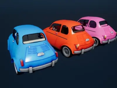 Stylized Car 03 Low-poly 3D model