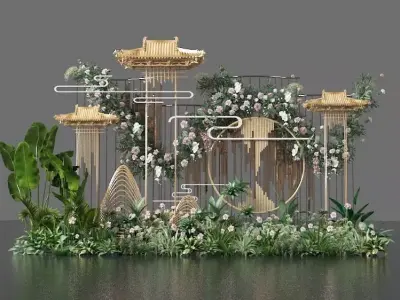 Floristry Fine art display 3D model