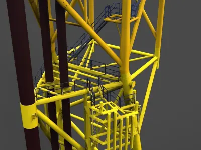 50 lean to platform Free 3D model