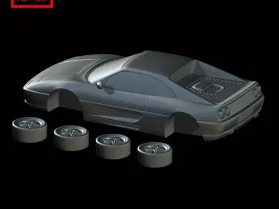 Ferrari F355 Berlinetta 1994 3D print model