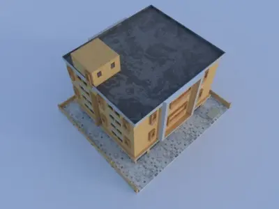 Realistic 3d Indian Building Free 3D model