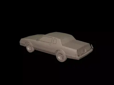 Chevrolet monte Carlo ss 1986 3D PRINT MODEL 3D print model