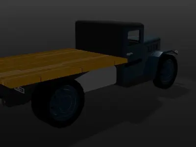 Truck flatbed 30s 3D model
