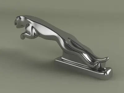 Jaguar mascot 3D model